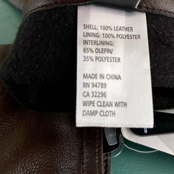 New real leather brown gloves size S - Picture 8 of 9